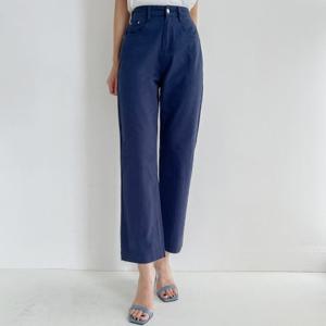 일자라인 뒷밴딩 팬츠 스트레이트핏 데님같은 데일리 팬츠 빅사이즈 S~3XL