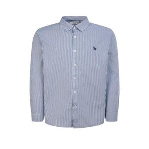 헤지스 남성 네이비 체크 면혼방 긴팔캐주얼셔츠  (WHSH5A206N2)