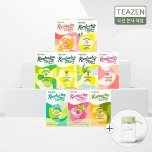 티젠 콤부차 9종 혼합 90스틱(매실/청귤/스트로베리/샤인머스캣/파인/피치/레몬/망고/핑크레몬)+보틀증정