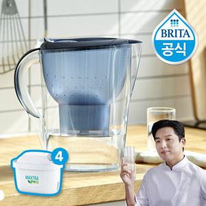 브리타 정수기 마렐라XL 3.5L 블루 + 총필터 4입