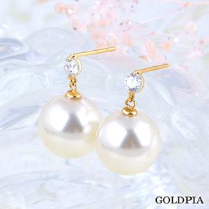 12시이전당일출고 [골드피아] 14K 스와로브스키 10mm 진주 귀걸이