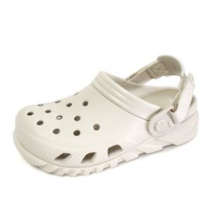크록스 듀엣 맥스2 클로그 슬리퍼 아이보리 208774-160