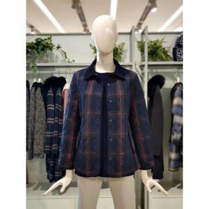 갤러리아_크로커다일레이디 변형 퀼팅 경량 체크 자켓형 패딩 CLDWPD202