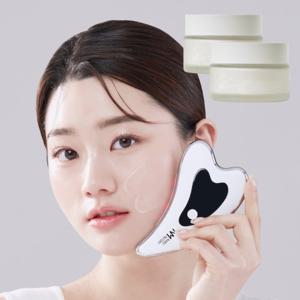나무팩토리 하트형 얼굴 마사지기+화이트닝 백옥크림 2개