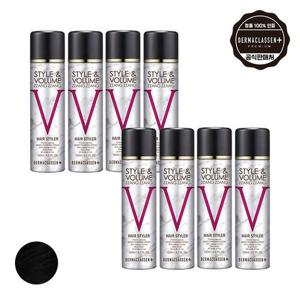 [기타 (뷰티)]더마클라센 스타일앤 볼륨짱짱 흑채 스프레이 블랙 120ml x8