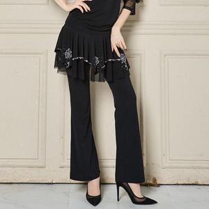 [까르죠아]까르죠아 장미보석 캉캉 랩스커트 스포츠 댄스복 바지 라인 치마바지