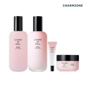 참존 참인셀 리추얼 4종세트(소프너+에멀전+크림+아이크림)