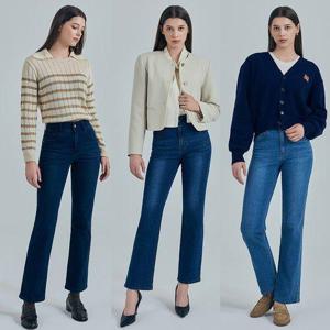 [뱅뱅][뱅뱅]24FW 여성 가을 라이크라 스트레이트 데님 3종_638060