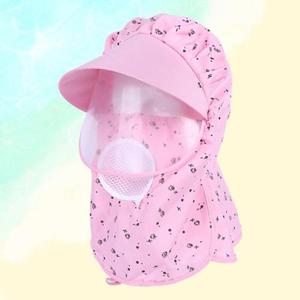 꽃무늬 자외선차단 모자 햇빛가리개 썬캡 작업모자