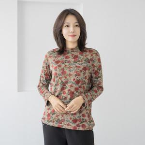 엄마옷 마담4060 할머니꽃무늬티셔츠-QD000154-