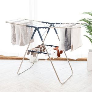 [가담다] 스테인레스 빨래건조대 후크형 2단 M