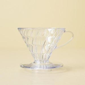 하리오 V60 커피 드리퍼 웨이브 투명 (VD-02T) 3-4인용