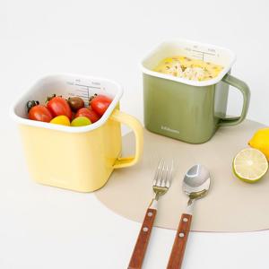 ★ 2중 코팅★ 인블룸 사각 법랑냄비 인덕션 라면냄비 1.4L 2color