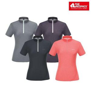 [레드페이스]여성 카이 쿨 하프 우먼 짚 티셔츠 REWFTSM21050