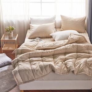 지베딩 피넛 피치스킨 사계절용 차렵 이불 풀세트 퀸(Q)