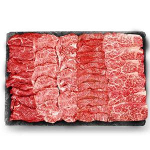 갤러리아_1++ 한우 투뿔 소고기 구이 600g 배부른 구이 모둠 한판 3종 + 소