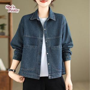 [쉬즈프리티] 줄리아레트로데님쟈켓