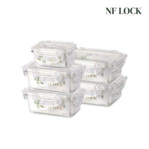 갤러리아_NFLOCK 직사각 트라이탄 밀폐용기 220 1개 + 450 2 + 635 2개 5종세트