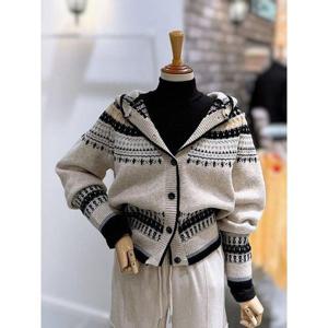 갤러리아_[레코브]눈꽃패턴 후드 니트가디건(LC31E1KC902X)