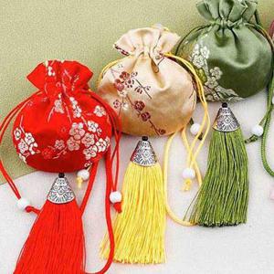 [HYIJCOT7_4B]한복 한복복주머니 색동 악세서리 전통 미니