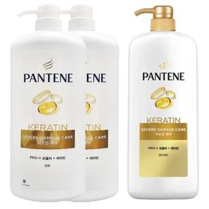 팬틴 극손상케어 샴푸x2개+극손상케어 컨디셔너 린스x1개 각각1200ml