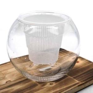 통기성화분 난화분 수경재배포트 유리화병 볼 14x15cm