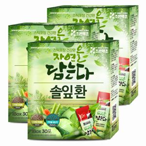 [조은약초] 프리미엄 솔잎 환 스틱 3g x 30포 x 3박스 (총 270g)