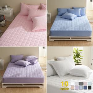 [베개커버1P세트] 에르미아 항균원단 마이크로화이버 누빔 매트리스커버 슈퍼싱글