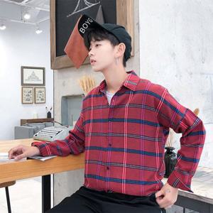 남자 봄 여름 데일리 간절기 체크 셔츠 남방