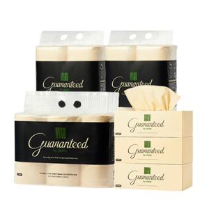 [게런티드 by 바스틀리]클래식 세트B(대나무 토일렛티슈 31m 12롤 1팩+키친타올 2롤 2팩+페이셜갑티슈 120