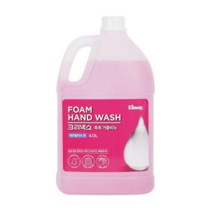 [유한킴벌리]촉촉 거품비누 4L (내츄럴허브향) 폼 솝 손세정제 리필 대용량