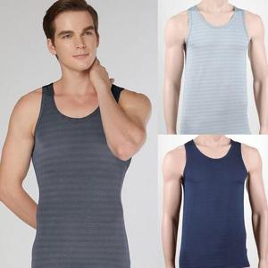 [제임스딘]유색 시원한 쿨 여름 남자민소매런닝 나시 3매입 세트