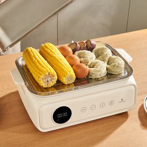 디온리 올스텐 터치 디지털 2단 고구마 계란찜기 세라믹 멀티쿠커 NAS421CW