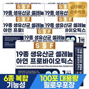 순수식품 19종 생유산균 6박스 x 100포 셀레늄 아연 프리 프로바이오틱스 판토텐산 치커리뿌리