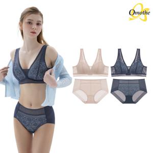 [홈앤단독] 오모떼 라벨라 레이스 브라렛 팬티 2종 세트 균일가