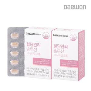 대원제약 혈당관리 솔루션 바나바잎 추출물 크롬 60정 2개 식후 혈당 케어 관리