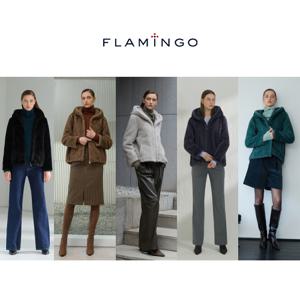 [10%할인+10%적립][후라밍고] 25FW VEGAN FAUX 밍크 후드 하프코트 1종