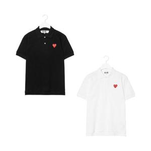 [꼼데가르송]레드 하트 와펜 폴로 PK 셔츠  - 2color