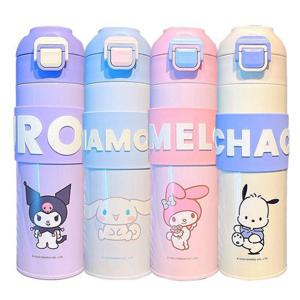 [산리오] 원터치 텀블러 보온병 보온 보냉 물병 SUS316 500ml(2개)