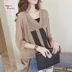 [쉬즈프리티] IN브이넥티셔츠세트 L까지