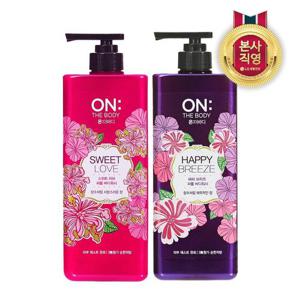 온더바디 퍼퓸 약산성 바디워시 900ml x 2개 (2종 중 택1)