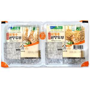 [해핑] 코스트코 1등급 국산콩 만든 수라청 찌개용 원당두부 420g x 2개