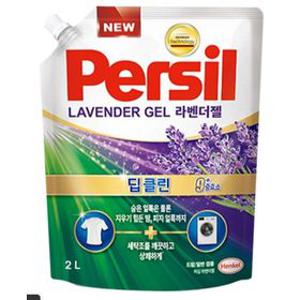 퍼실 딥클린 9중효소 라벤더젤 겸용 액상세제 리필 2L 1개