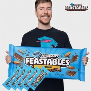 [미스터비스트] [5개 구성] 피스터블 아몬드 초콜릿 (60g x 5개 / 소비기한: 2026년 04월 08일까지)