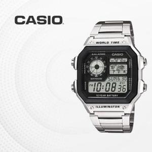 카시오 CASIO 메탈밴드 전자시계 커플시계 패션아이템 AE1200WHD AE-1200WHD-1A