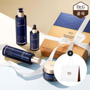 [선착순쿠폰][정상가111000원]블랙 스네일 프레스티지 4종 기초 풀세트 (증)닥터지 쇼핑백(중)