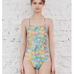 르망고 여성 수영복 휴양지 수영복 골든 워터 가든(4531)호텔 물놀이 호캉스 수영복