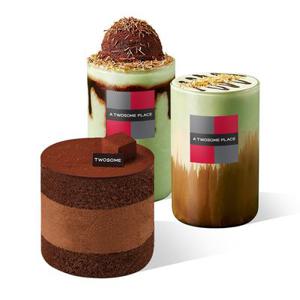 [투썸플레이스] 파베 초콜릿 케이크 (쁘띠) + 피스타치오 초콜릿 모카 R + 피스타치오 초콜릿 젤라또 쉐이크 R