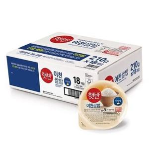빠른배송  햇반 이천쌀밥 210g x 18개 즉석밥 오뚜기밥 코스트코