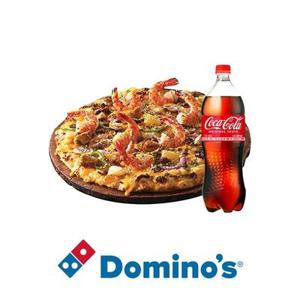 (11% 할인) [도미노피자] (오리지널)블랙타이거슈림프 L + 콜라1.25L